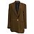 Petar Petrov Double-Breasted Blazer with Pockets in Olive Wool Green Olive green