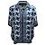 Dolce & Gabbana Majolica-Print Button-Down Shirt in Blue Silk