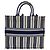 Christian Dior Große Dior Book Tote aus marineblauem Baumwollstoff - Ansicht 2