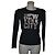 Maglia DKNY in cotone nera multicolore Nero