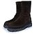 Botas de ante marrones Lola Cruz, Pruga Castaño
