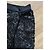 Falda Chanel efecto envolvente de piel negra con CC Negro - vista 7