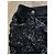 Falda Chanel efecto envolvente de piel negra con CC Negro - vista 8
