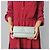 Timeless Chanel Cartera larga de piel de cordero camelia grabada gris - vista 2