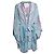 Camilla, vestito kimono multicolore Blu