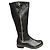 Autre Marque Botas Emanuélle Vee de cuero negro