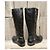 Autre Marque Botas Emanuélle Vee de cuero negro - vista 6