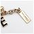 Delizioso bracciale DOLCE & GABBANA acciaio dorato charms "Desire" Nero Bianco D'oro - vista 3