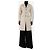 Bottega Veneta Cremefarbener schwerer Boucle-Mantel - Größe UK 4 Roh - Ansicht 3