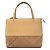 Borsa Tote in pelle e suede marrone Burberry Caramello