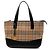 Burberry Braune Haymarket Check Canvas Tote Beige