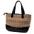 Burberry Braune Haymarket Check Canvas Tote Beige - Ansicht 2