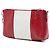 Prada Rote Bicolor Saffiano Lux Umhängetasche - Ansicht 2