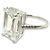Autre Marque NEUER SOLITÄR-DIAMANTRING EMERALD CUT 7CT GRÖSSE 55 18K WEISSGOLD Silber