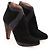 Alaïa Schwarze Wildlederstiefel - Ansicht 3