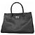 Chanel 2.55 Executive Leder Tote Bag Schwarz