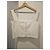 Top Bustier Chanel Cropped de Tweed Marfil Blanco - vista 9