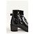 Louis Vuitton Botas de charol negras con cordones Negro - vista 4