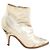 Maison Martin Margiela Botas de cuero plateadas Plata