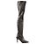 Chanel Botas western de cuero negras Negro