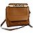 Lancel Ninon Borsa con patta in pelle marrone