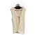 Autre Marque Lange Weste aus Wolle Creme Roh