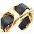 Pulseira de corrente trançada em couro banhada a ouro da Chanel Dourado - vista 7