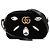Gucci Mini GG Marmont Nero in Velluto Matelassé Decorato con Cristalli