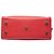 Borsa tote Downtown in pelle rossa con monogramma Saint Laurent Rosso - vista 3
