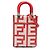 Fendi Mini Borsa Sunshine Shopper in Pelle Bianca Marc Jacobs Bianco