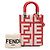 Fendi Mini Borsa Sunshine Shopper in Pelle Bianca Marc Jacobs Bianco - vista 12