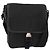 Borsa Messenger con Patta Prada Logo Tessuto Piccola Nero