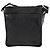 Borsa Messenger con Patta Prada Logo Tessuto Piccola Nero - vista 2