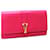 Yves Saint Laurent SAINT LAURENT PARIS Portefeuille Y-Line à Rabat - Cuir Rose  - vue 1