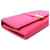 Yves Saint Laurent SAINT LAURENT PARIS Portefeuille Y-Line à Rabat - Cuir Rose  - vue 5