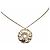 Timeless Collar de Péndulo de Cadena Chanel Dorado Metálico