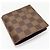 Portafoglio Marco Damier Louis Vuitton Marrone - vista 2