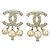 Timeless Orecchini in perla finta Chanel Coco Mark Argento Metallico - vista 4