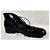 Louis Vuitton Derby Scarpe Alte Pelle Lucida Nera Nero - vista 12