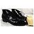 Louis Vuitton Derby Scarpe Alte Pelle Lucida Nera Nero - vista 9