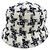 Timeless Cappello in misto lana Chanel Nero Argento Bianco