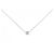 Autre Marque Au585 White Gold Diamond Necklace Silvery