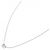 Autre Marque Au585 White Gold Diamond Necklace Silvery - view 2
