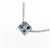 Autre Marque Au585 White Gold Diamond Necklace Silvery - view 3