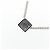 Autre Marque Au585 White Gold Diamond Necklace Silvery - view 4