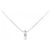 Autre Marque Platin-Diamant-Halskette Silber
