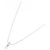 Autre Marque Platin-Diamant-Halskette Silber - Ansicht 2