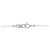 Autre Marque Platin-Diamant-Halskette Silber - Ansicht 5