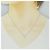 Autre Marque Platin-Diamant-Halskette Silber - Ansicht 6