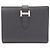 Billetera Compacta Béarn de Cuero Epsom Hermès Negro
